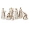 Roman 7 Piece White and Beige Nativity Figurine Set with Angel 7.5"